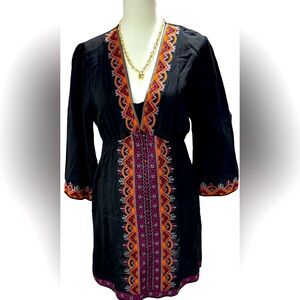 NWOT  Boho Dress Black